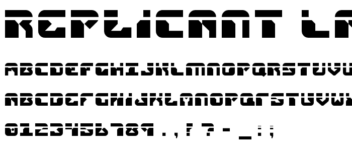 Replicant Laser font